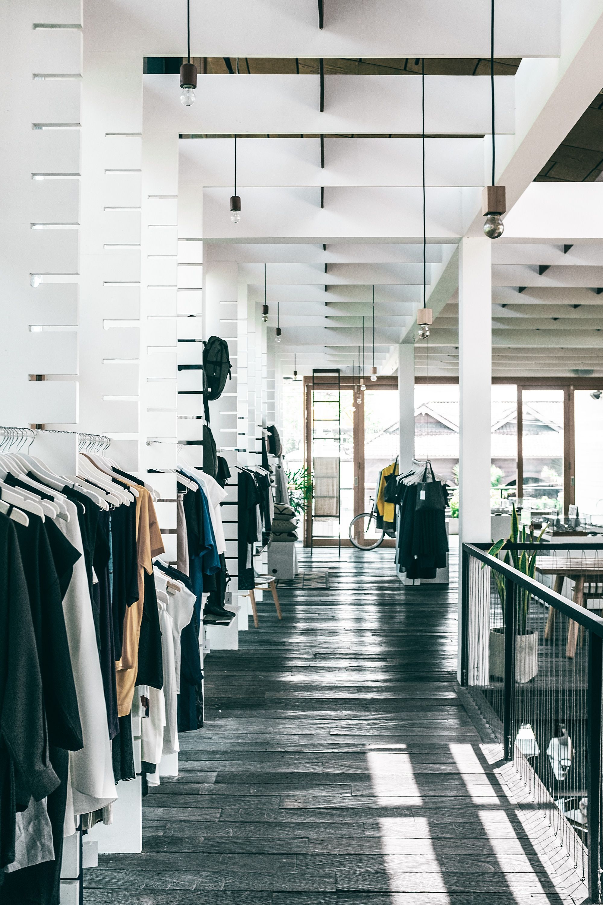 Considered retail interior in natural light